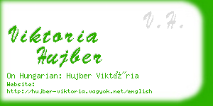 viktoria hujber business card